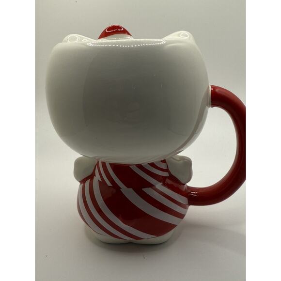 Sanrio Hello Kitty Candy Cane Dress 3D Sculpted Ceramic Mug | Holds 20 Ounces - Picture 3 of 4